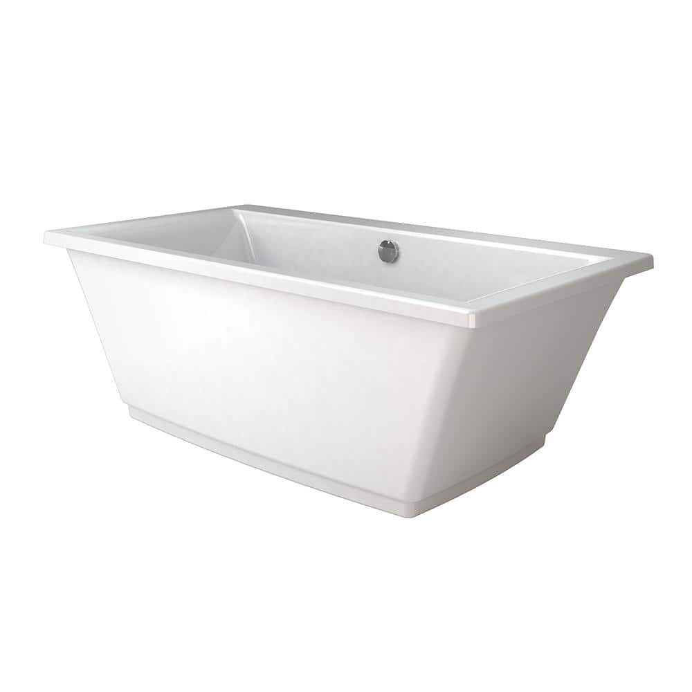 Coastal™ Serin™ 68 x 31-Inch Freestanding Bathtub Center Drain With  Integrated Overflow