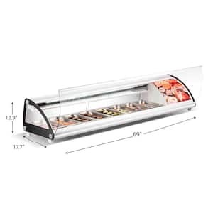 Emperor's Select CSD-71 Countertop Refrigerated Sushi Display Case