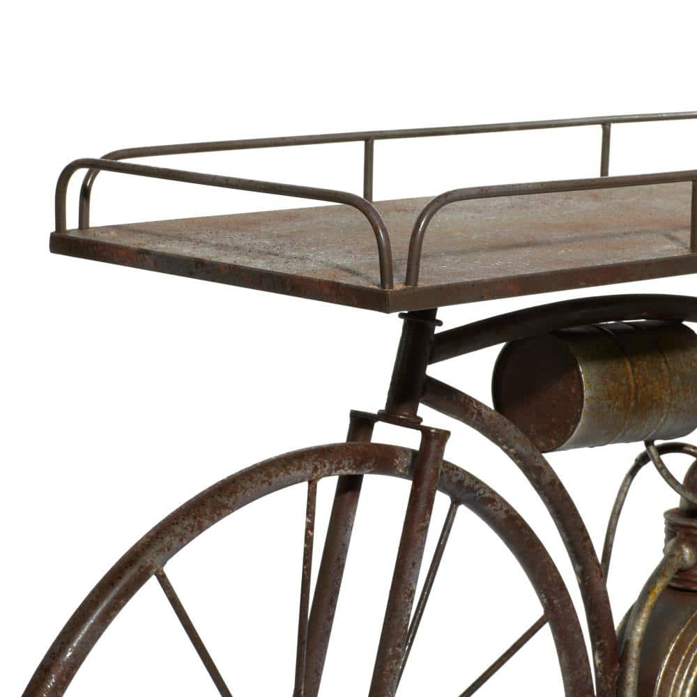Bronze Metal Vintage Bike Indoor Outdoor Plant Stand