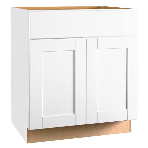 Hampton Bay 15 in. W x 24 in. D x 34.5 in. H Assembled Base Kitchen Cabinet  in Unfinished with Recessed Panel KB15-UF - The Home Depot