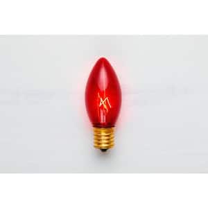 25 Pack C9 Red Incandescent Commercial Bulbs