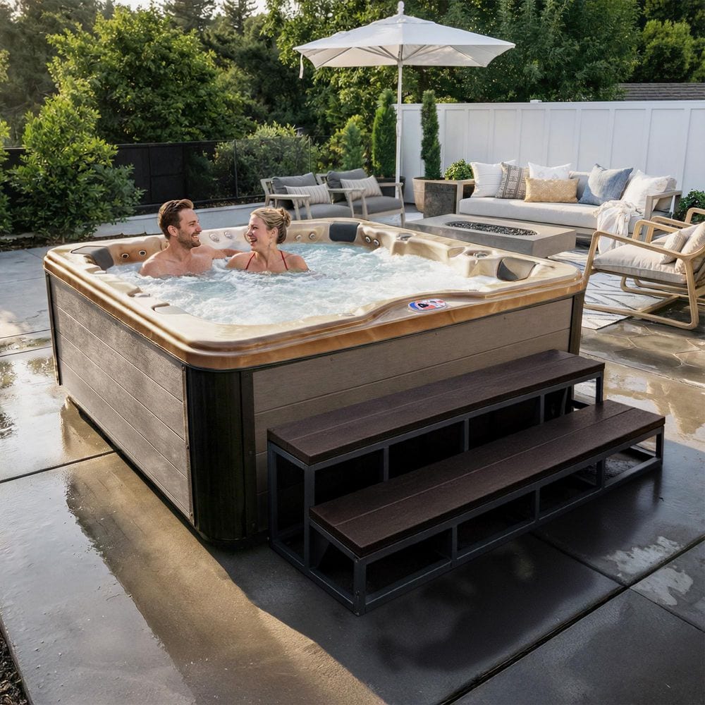【美品】FEVER フィーバー SPINE TEK スパインテック American Spas 7-Person 100-Jet Premium Acrylic Bench Spa Standard