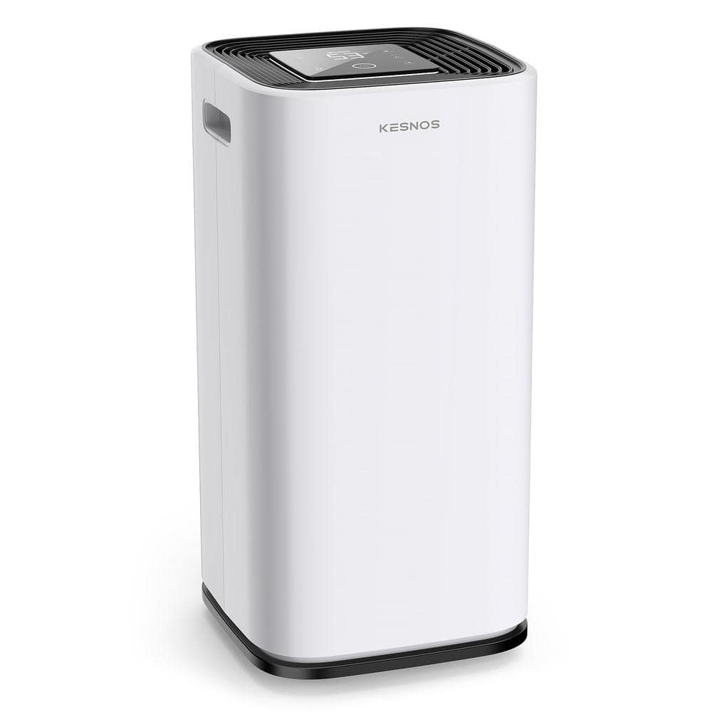Kesnos 70 Pint Capacity Residential Dehumidifier With Bucket And Drain Hose For 5,000 Square Foot Homes Or Bedrooms, Whites -  HDCX-PD253D