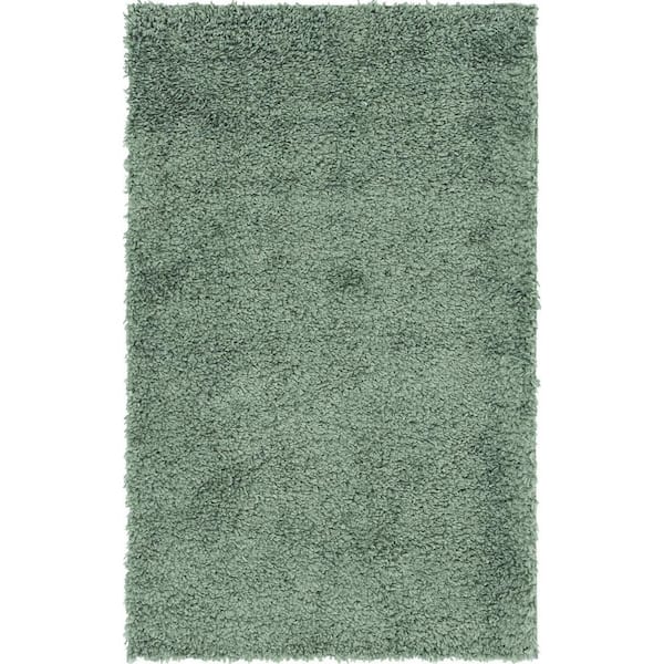 Unique Loom Anti-Slip Rug Pad, Beig/Green, 8x10 ft