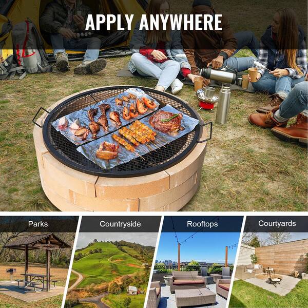 VEVOR X-Marks Fire Pit Grill Grate, Round Cooking Grate VEVOR X-Marks Fire Pit Grill Grate, Round Cooking Grate