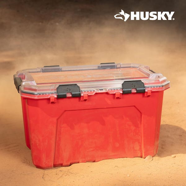 Husky 20 Gal. Professional Heavy Duty Waterproof Stackable Plastic