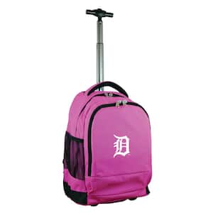 MLB Detroit Tigers 19 in. Pink Wheeled Premium Backpack
