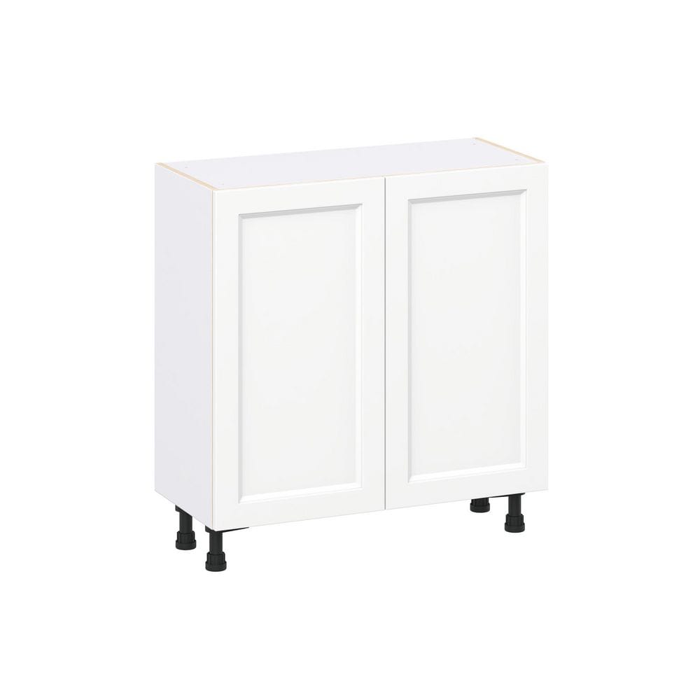 Laramie 33 in. W x 14 in. D x 34.5 in. H Assembled Full Height Door Base Kitchen Cabinet in Painted Bright White price history on PriceWatchPro