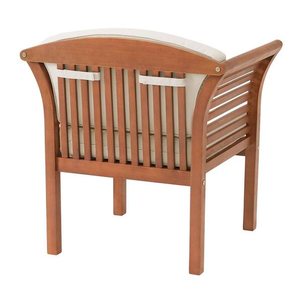 Alaterre Furniture Stamford 4-Piece Eucalyptus Wood Outdoor Alaterre Furniture Stamford 4-Piece Eucalyptus Wood Outdoor