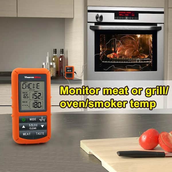 Wireless Meat Thermometer with 2 Thinner Probes for Grilling and Smoking,  Smart APP Control Bluetooth 360FT Wireless Digital Cooking Thermometer for  BBQ Oven Smoker Stove Rotisserie (2 Probe) - Yahoo Shopping