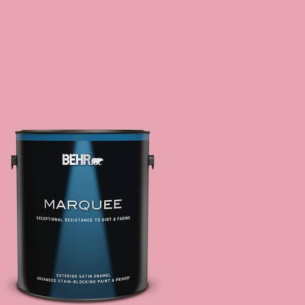 BEHR MARQUEE 1 gal. #P140-3 Love at First Sight Satin Enamel Exterior Paint & Primer