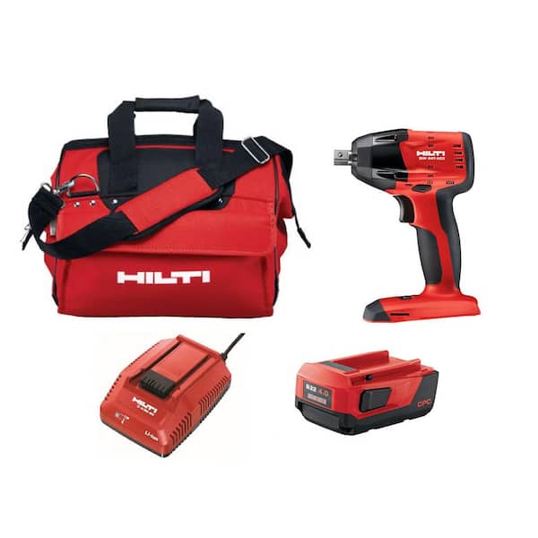 SIW 6-AT 22V 1/2 in. Cordless Brushless Impact Wrench Kit with 4.0 Lithium-Ion Battery Pack Charger and Bag