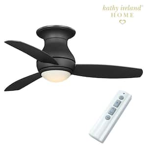 Curva Sky 44 in. Outdoor Graphite Ceiling Fan with Remote Control and LED Light