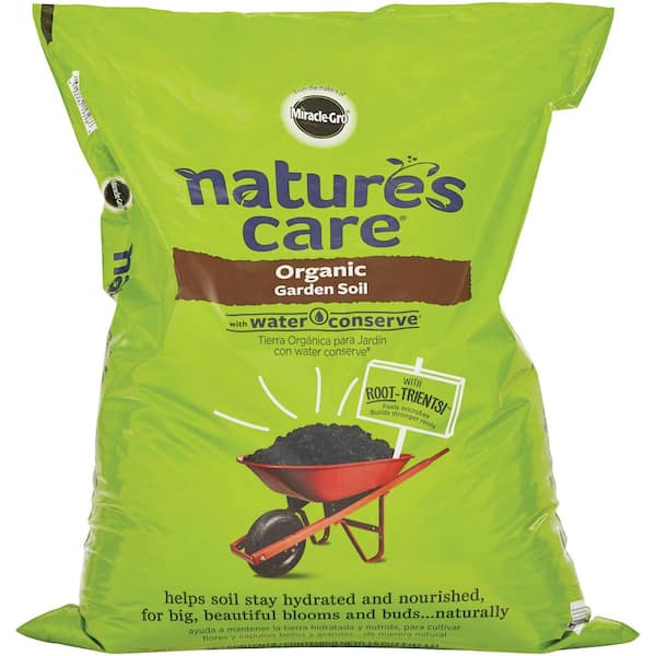 Miracle Gro Nature S Care 1 5 Cu Ft Garden Soil With Water Conserve The Home Depot