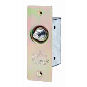 3 Amp Commercial Grade Single-Pole Single Circuit Momentary Doorjamb with Jamb Box Switch, Brass