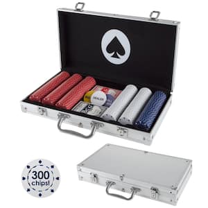 300-Piece Poker Chip Set and Gambling Accessories with Aluminum Carry Case