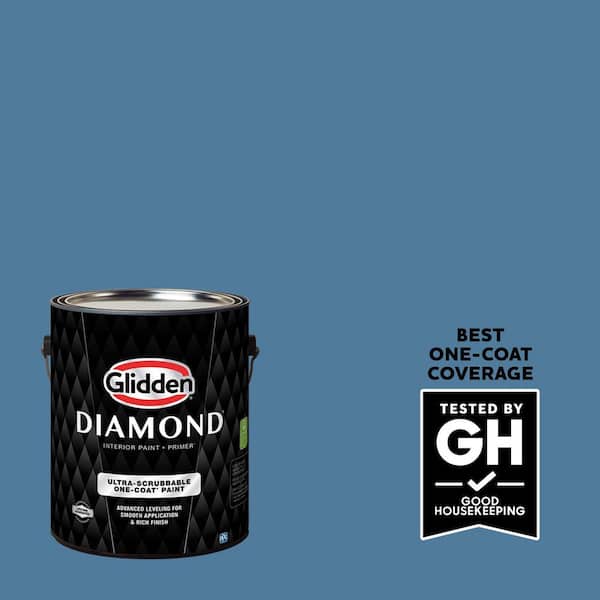 Glidden Diamond 1 gal. PPG1159-5 Stormy Ridge Ultra-Flat Interior Paint with Primer