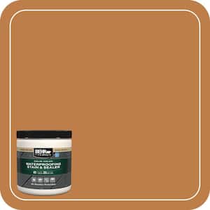 8 oz. #SC-240 Autumn Trail Solid Color Waterproofing Exterior Wood Stain and Sealer Sample