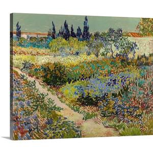 30 in. x 24 in. ''Garden At Arles, 1888'' by Vincent (1853-1890) van Gogh Canvas Wall Art