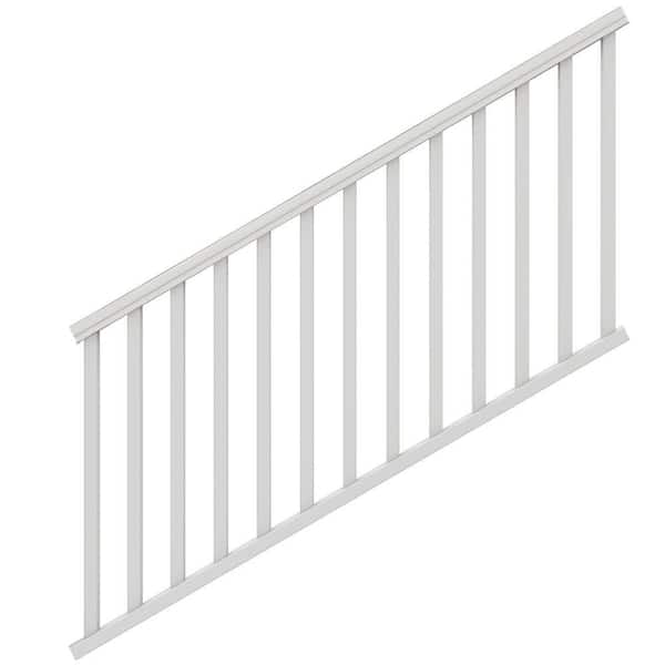 Veranda Traditional 6 ft. x 36 in. (Actual Size: 67-3/4 x 33 1/4" in.) White PolyComposite Vinyl Stair Rail Kit without Brackets