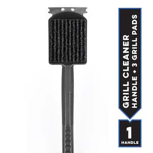 GrillMate Grill Cleaner with Replaceable Cleaning Pads - Includes 3 Replacement Pads
