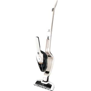 Ergorapido Bagless, Cordless, 2-Step Filtration, Detachable Handset, All Floor Types in White Stick Vacuum