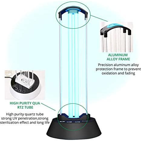 Kalorik UV Sterilization Lamp, Powerful UV Timer and Delay online Start, Remote Control