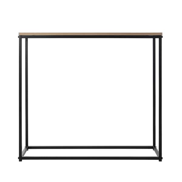 BALKENE HOME Tribeca 31 in. Weathered Rectangle Console Table
