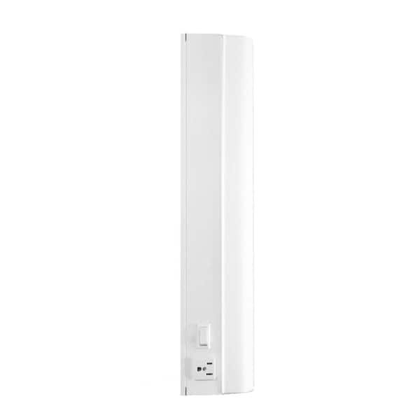 Westek 18.3 in. Flourescent White 15-Watt Direct Wire with Outlet