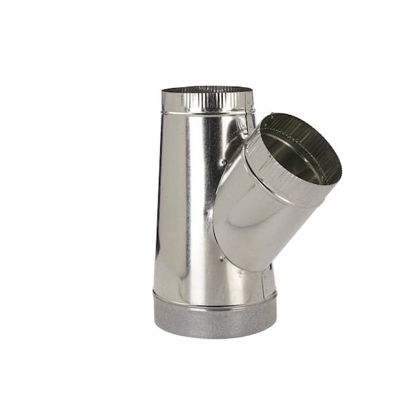 Master Flow 14 in. x 14 in. x 8 in. Galvanized Steel Wye
