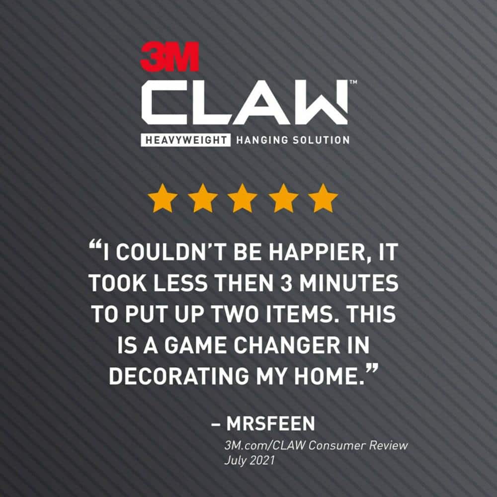 3M CLAW 25 lb Hardened Steel Drywall Picture Hanger with Spot Marker