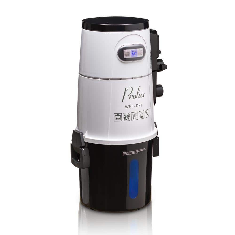 Prolux White Wall Mounted Wet/Dry Garage Vacuum with HEPA Filter