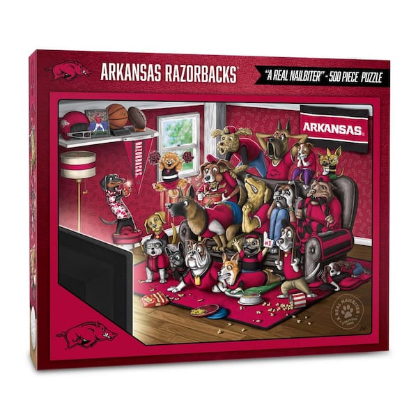 YouTheFan NCAA Arkansas Razorbacks Purebred Fans Puzzle-A Real Nailbiter (500-Piece)