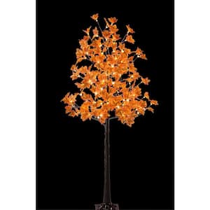 6 ft. Pre-Lit Maple Tree with 120 Warm White Lights