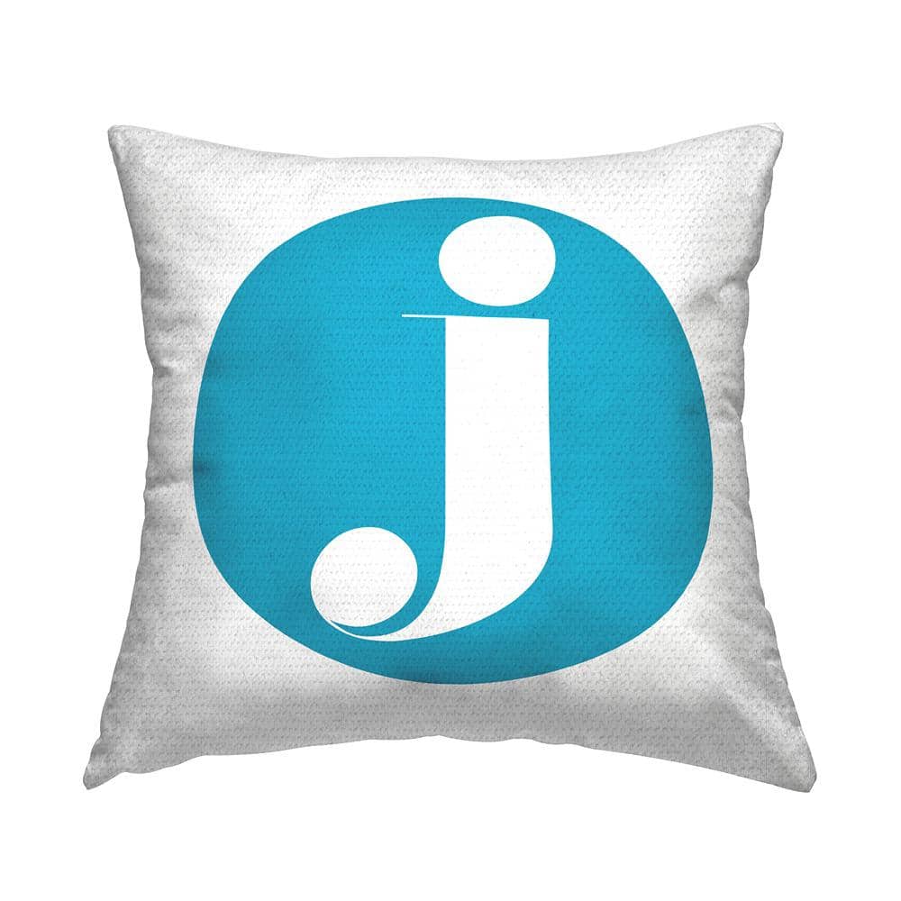 Blue Initial J Square Outdoor Throw Pillow price history on PriceWatchPro