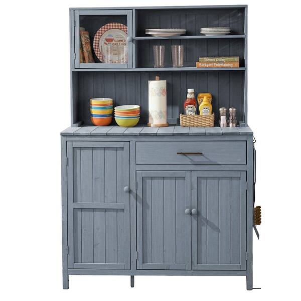 Mondawe 19.5 in. W x 65 in. H Wood Potting Bench with Adjustable