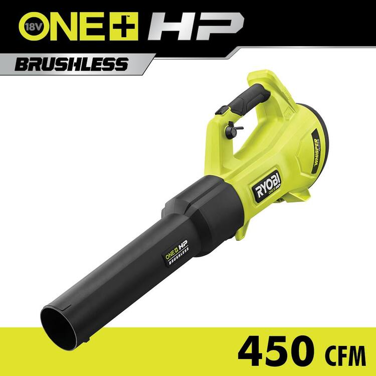 RYOBI ONE+ HP 18V Brushless Whisper Series 130 MPH 450 CFM Cordless