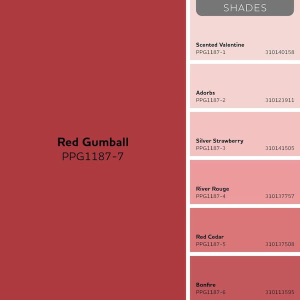 Glidden Premium 1 qt. PPG1187-7 Red Gumball Flat Exterior Latex