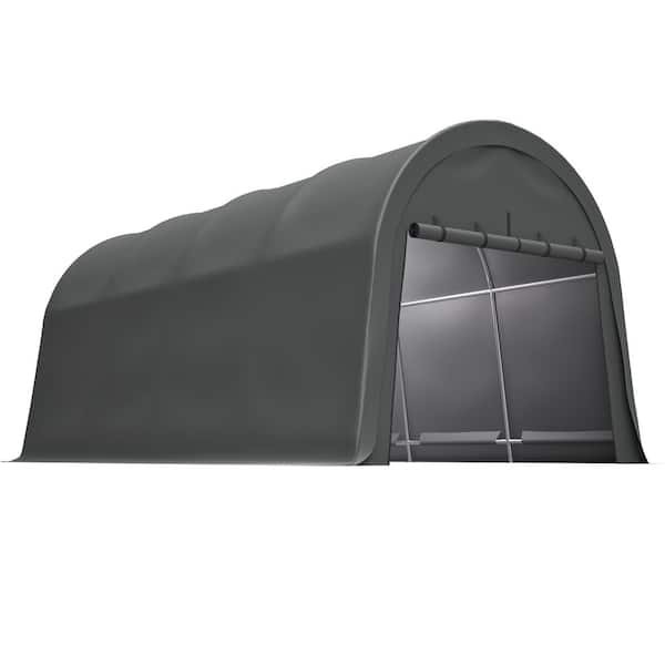 10 ft. W x 20 ft. D Heavy Duty Portable Garage Carport with Steel Frame, Waterproof Storage Shed for Vehicle, Boat, RV