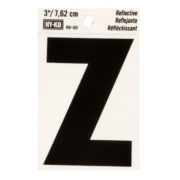 HY-KO 3 in. Vinyl Reflective Letter Z