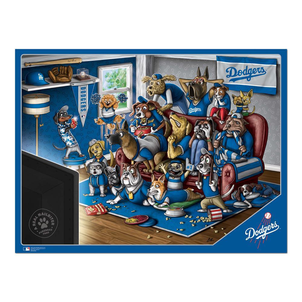 YouTheFan MLB Los Angeles Dodgers Purebred Fans Puzzle-A Real