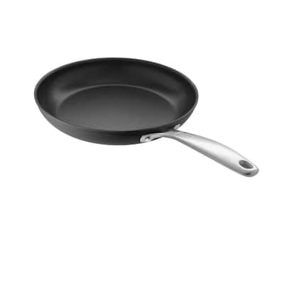 Good Grips 12 in. Hard-Anodized Aluminum Ceramic Nonstick Frying Pan in Black