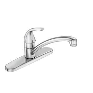 Adler Single-Handle Low Arc Standard Kitchen Faucet in Chrome
