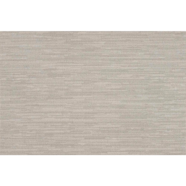 Perfect Breeze Mist Gray 13.2 ft. 35.39 oz. Nylon Texture Installed Carpet