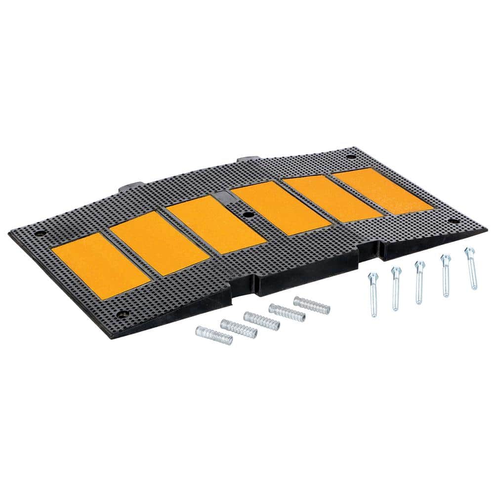 35.25 in. x 2.4375 in. x 35.25 in. Black Rubber Middle Section with Concrete Kit for 120 in. Speed Bump price history on PriceWatchPro