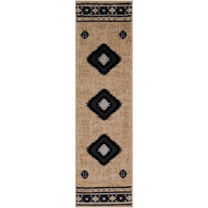 Sora Beige 2 ft. 2 in. x 7 ft. 6 in. Runner Rug