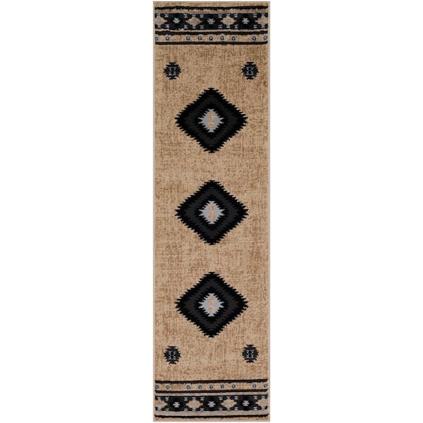 Livabliss Sora Beige 2 ft. 2 in. x 7 ft. 6 in. Runner Rug
