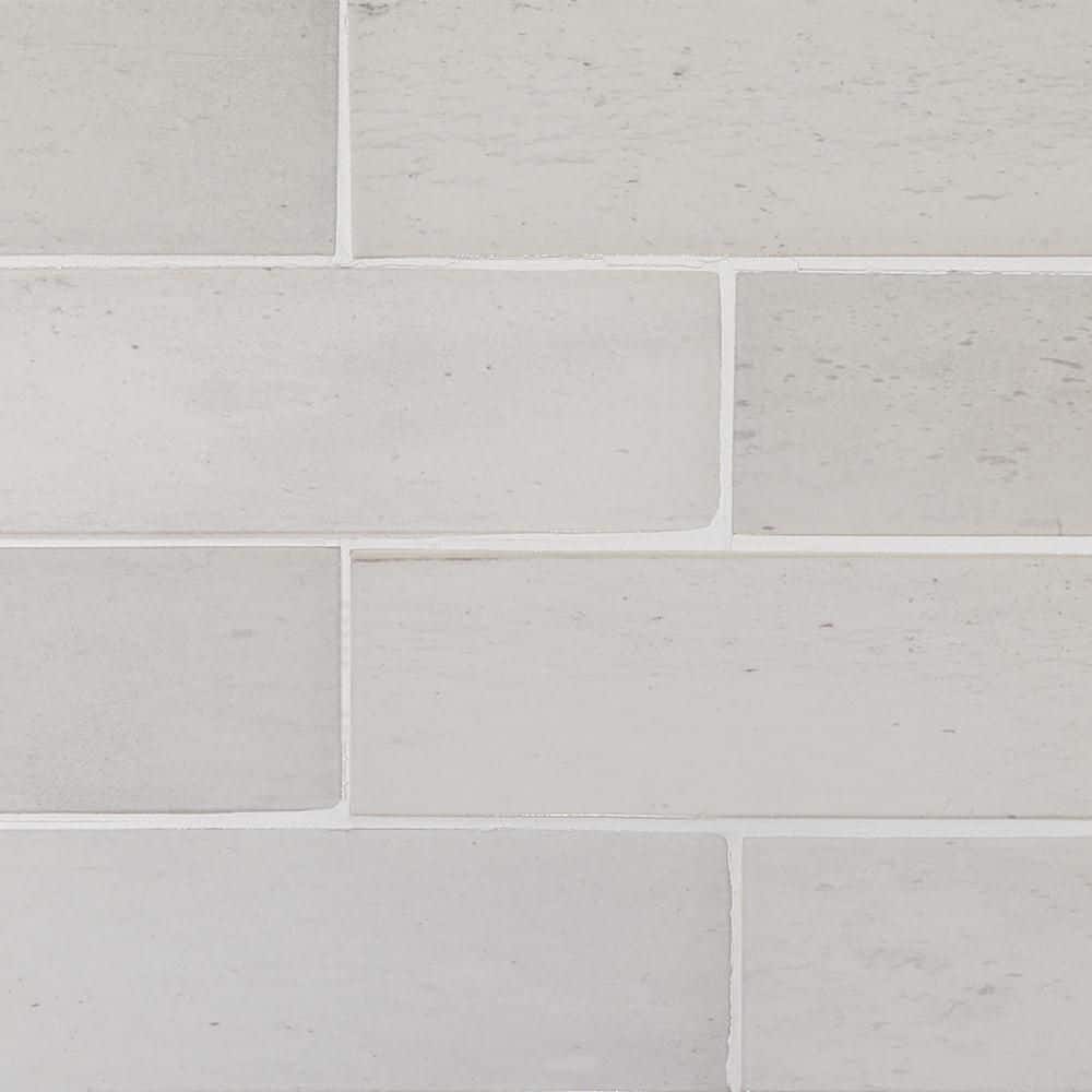 Jeffrey Court Typhoon Beige 3 in. x 18 in. Subway Gloss
