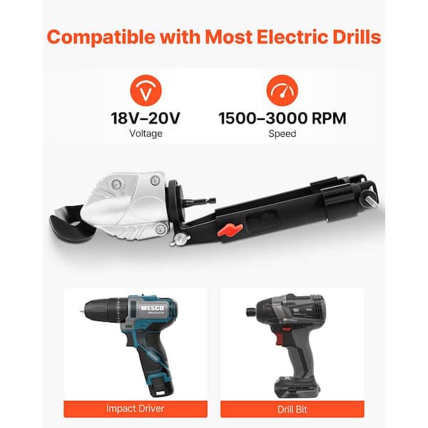 Mershca Sheet Metal Cutter Drill Attachment Compatible with Multiple Models of E