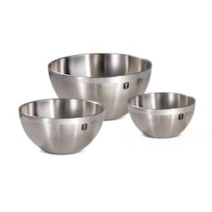 Gourmet 3-Piece Double Wall Stainless Steel Mixing Bowls